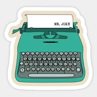 Typewriter Sticker